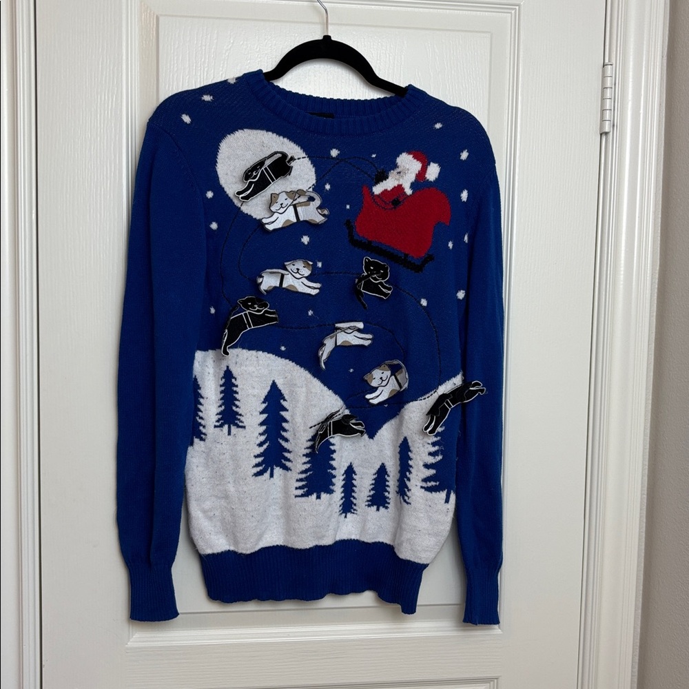 Santa Cats Ugly Christmas Sweater
